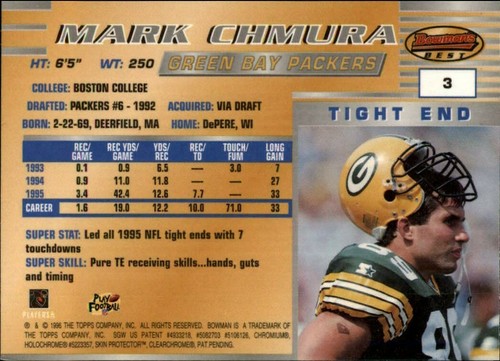 1996 Bowman's Best Football  *COMPLETE YOUR SET*  Pick From List - Picture 8 of 356