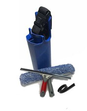 Fensterreiniger Eimer am Gürtel - 10"" Quietscher & 10"" Mikrofaser Waschmaschine Set
