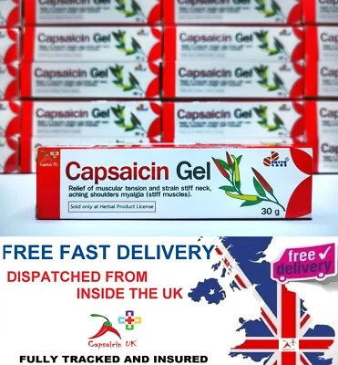 PHYTO CARE - THAI HERBAL CO.LTD CAPSAICIN Capsaicin Hot Herbal Gel Arthritis Pain Relief Cream Capsicum LOCATED IN THE UK