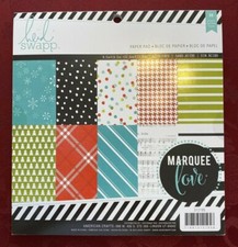 Heidi Swapp Scrapbook Paper Pack Pad Marquee Love Multi Color 8.5" x 8.5" NEW