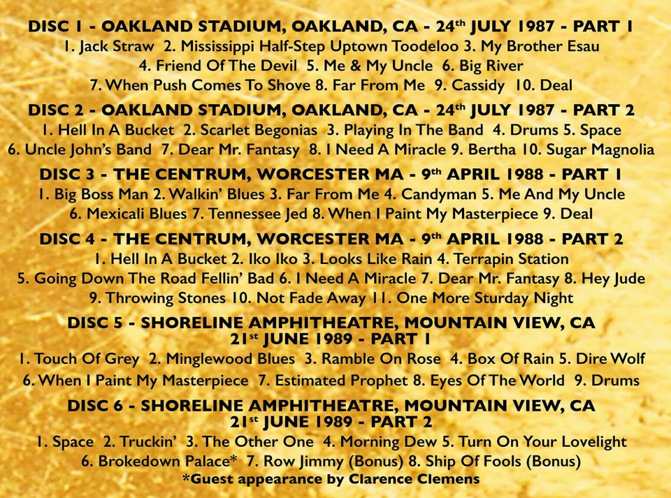 GRATEFUL DEAD - A TOUCH OF GREY: 6 CD SET - BRAND NEW / SEALED IMPORT - Image 2 of 2