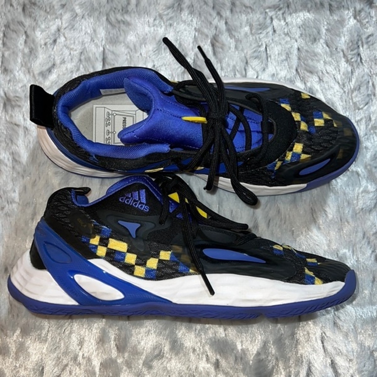 Adidas Exhibit A New Basketball Shoes Sneakers Black Royal  display picture 3
