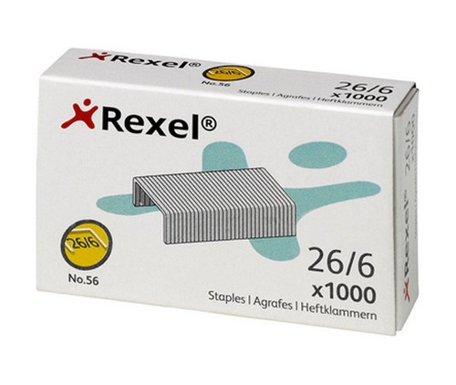 REXEL NO.56 (26/6) DURABLE STAPLES. BOX OF 1000 OR 5000. IN ORIGINAL PACKAGING. - Picture 2 of 5