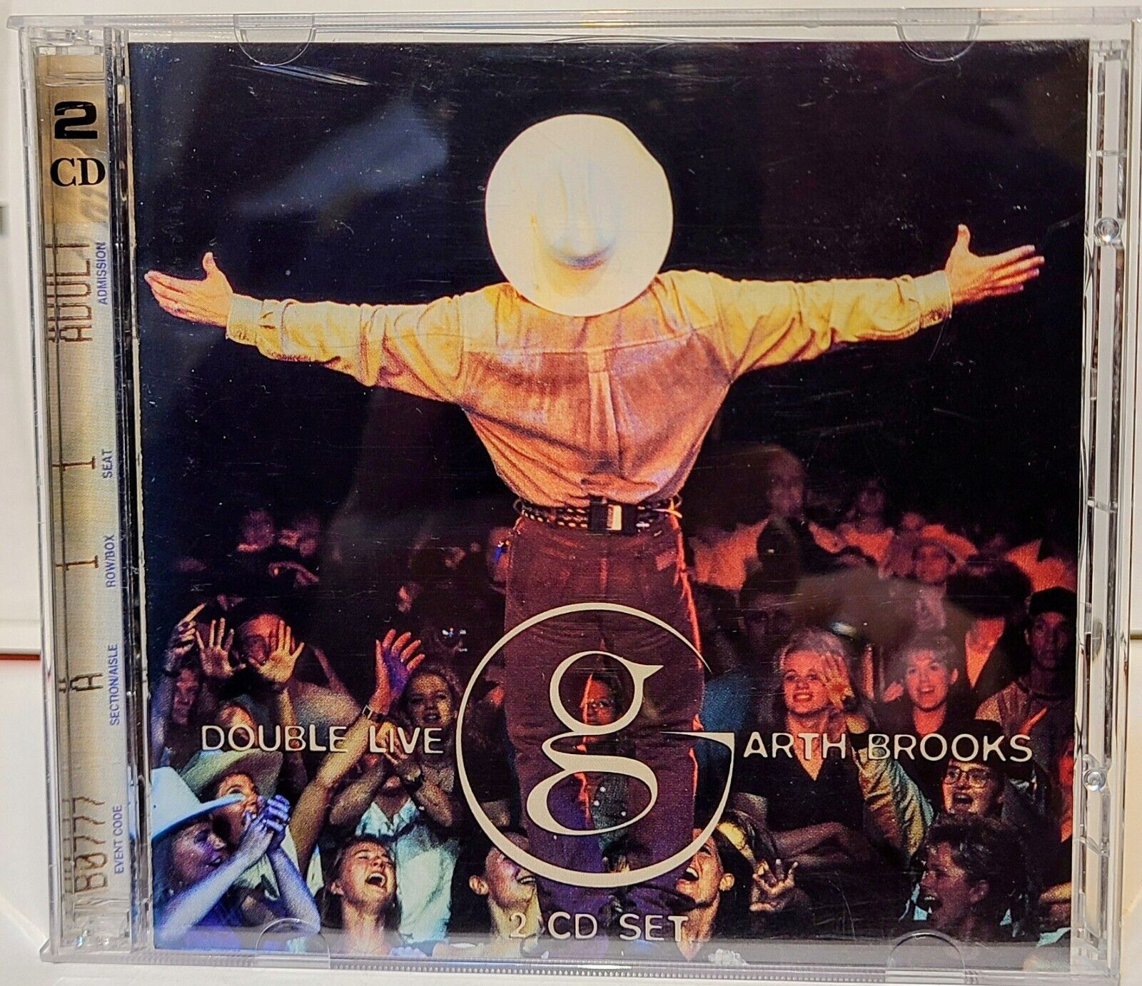 GARTH BROOKS DOUBLE LIVE CD LIMITED COMMEMORATIVE PACKAGE WORLD TOUR II  '95-'96