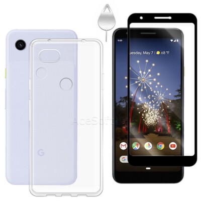 High Definition Premium Real Screen Protector TPU Case fits Google Pixel 3a
