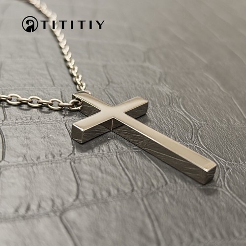 Pure Titanium Cross Necklace Ultra Light Anti Allergic Fashion Trends Men Women