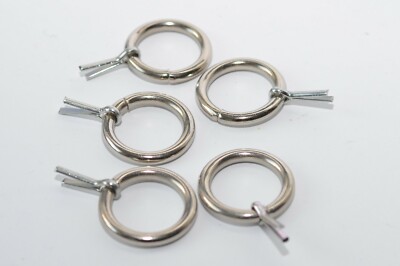 5x O-Ring mit Splint / Fensterring, Ø20.5 mm, Silber, Eisen, Runddraht 4 mm