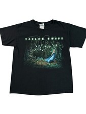Taylor Swift 2011 Speak Now Tour Black 2-Sided T-shirt Youth/Misses Sz Small