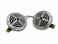 "Passt FüR Royal Enfield Hoch Niedrig Dual Tone Horn 7\" 12 Volt Verchromt Gec"
