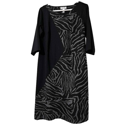 white christmas dresses Vintage Dress Barn Black Slinky Maxi Dress with Pink Floral Graphic an –  The Thrifty Hippy main image 1