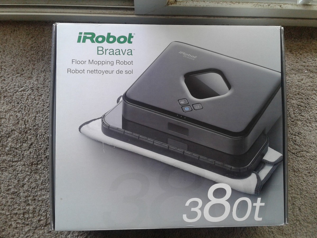 iRobot - iRobot braava ブラーバ 380t ブラック irobot Braava 380t Black Floor Mopping Robot- NEW/UNSEALED