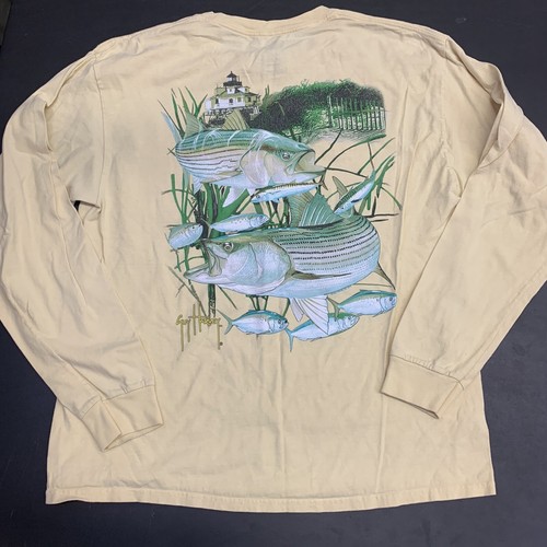 Mens Guy Harvey Long Sleeve Shirt L 