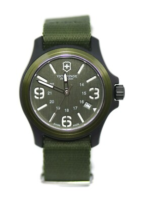 #ad Victorinox Swiss Army Green Watch 241514 $100.00