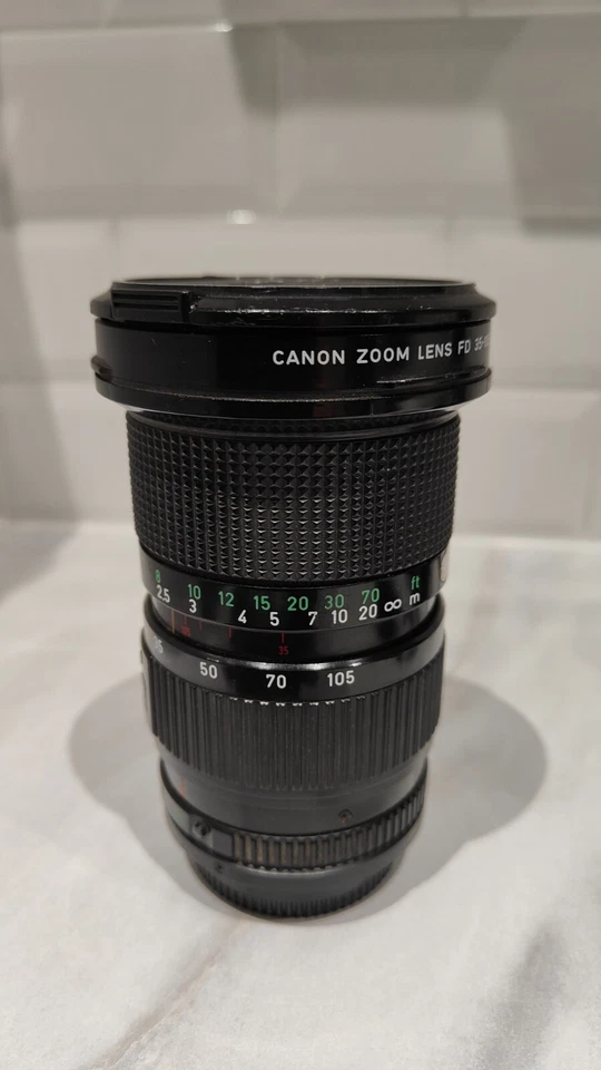 Objectif Zoom Canon Lens FD Macro 35-105Mm 1:3.5 35-105 Mm 3.5 - Photo 1/4
