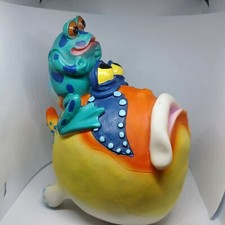 Turtle on a Large Fish's Back Figurine