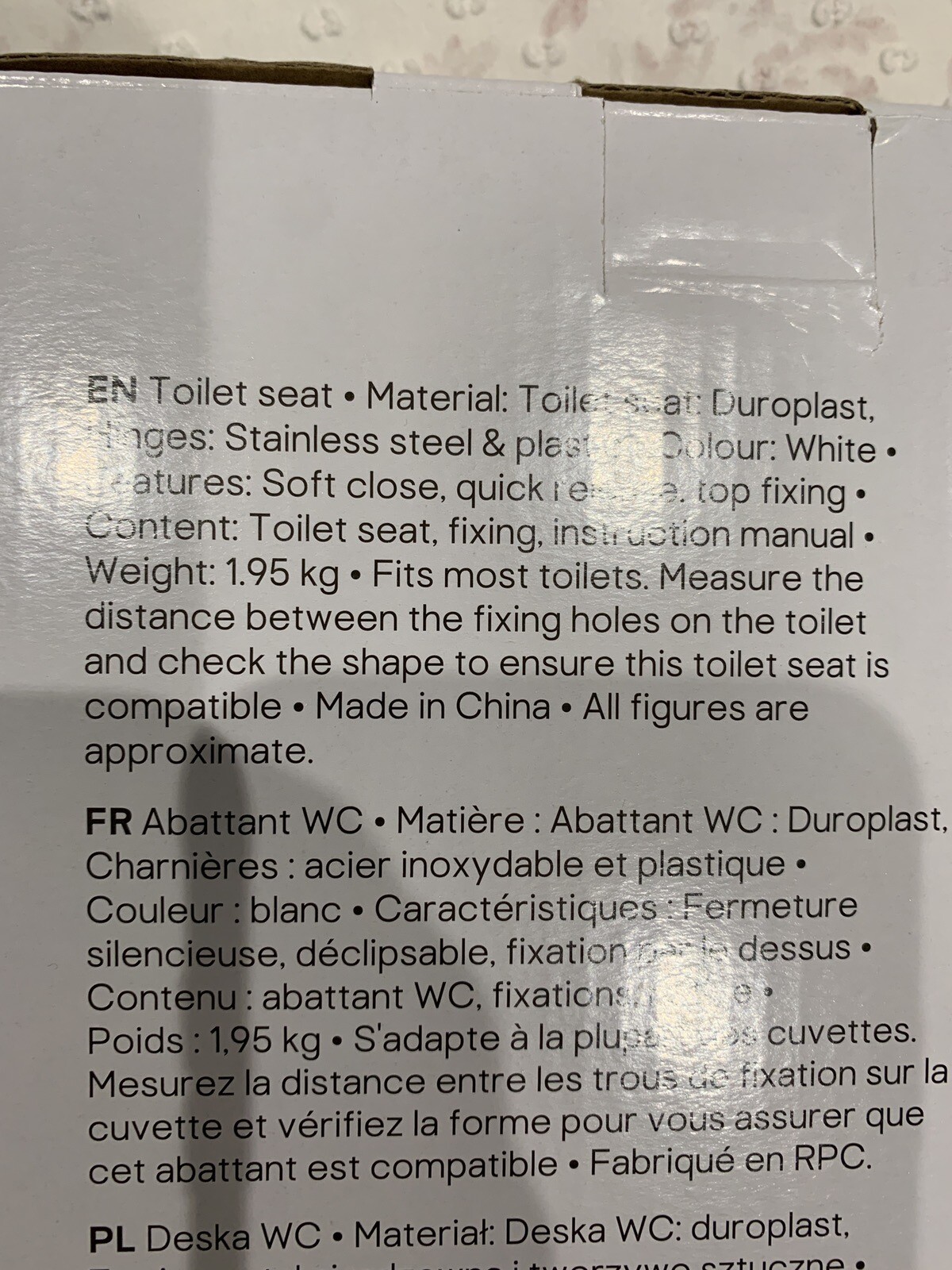 B&Q White Soft Close Toilet Seat Brand New In Box eBay