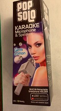 Tzumi PopSolo Gem Edition by Professional Bluetooth Karaoke Microphone - Silver