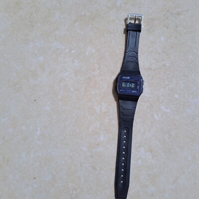 ASAHI Herrenuhr Mode LED Stanley Stell Back Schwarz