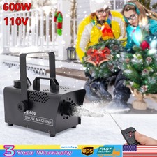 600W Snow Machine Stage Snowflake Maker for Christmas Party Snow Decor w/Remote