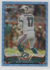 2013 Topps Chrome Blue Wave Refractor Ryan Tannehill #176 a2v