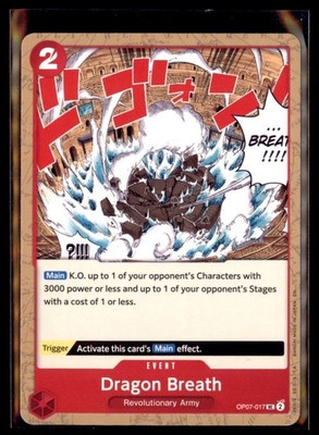 One Piece Premium Booster The Best Vol 2 Dragon Breath OP07-017 Reprint Lot 4