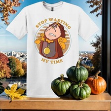 Disney Beauty And The Beast Stop Wasting My Time White T-Shirt