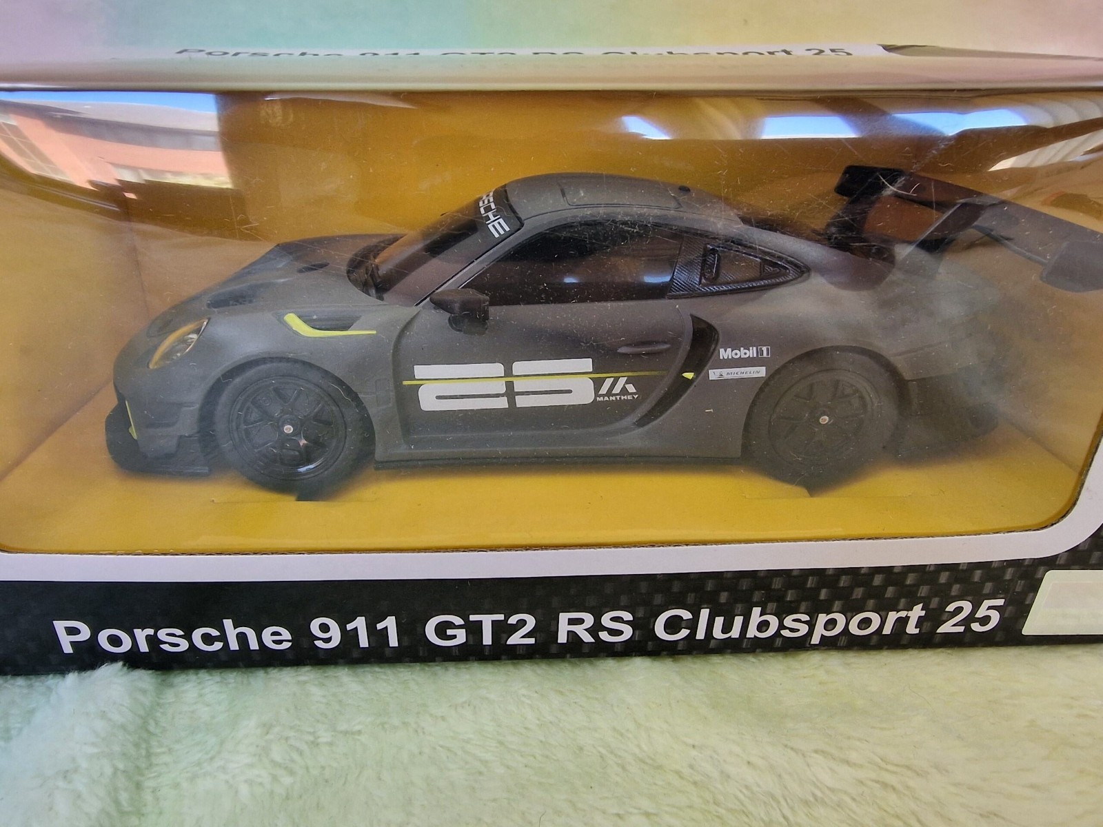 1:14 Porsche 911 GT2 RS Clubsport 25 Remote Control Car 2.4GHz - Tested Working