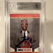 Damian Lillard 2012-13 Panini Hoops Autograph Rookie Card #280 BAS