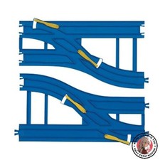Takara Tomy Plarail R-15 Double Track Wide Point Rail 270mm A/B Set