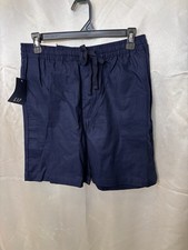 Gap Men's Breathable Soft Woven Linen Pull-On Easy Fit Short Navy New