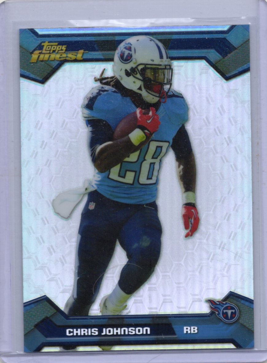 2013 Topps Finest - Chris Johnson #57 Refractor Tennessee Titans