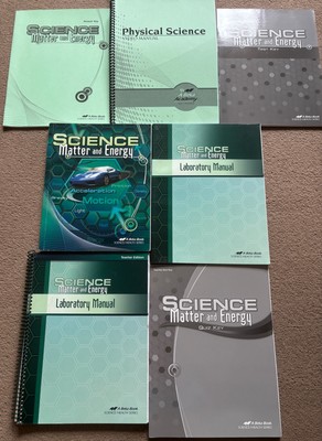 ABeka 9th Grade Science Matter and Energy: Answer Keys, Text Book, Lab Manuals
