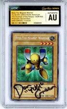 CGC Authentic Signed Dan Green Yu-Gi-Oh! Beta the Magnet Warrior DOR-002 (PSR)