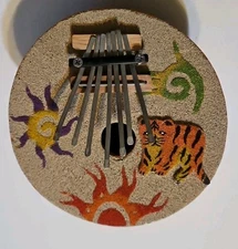 Kalimba 7 Key Thumb Piano Handmade Coconut Shell