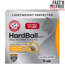 ARM  HAMMER Hardball Lightweight Cat Litter, Multi-Cat Clumping Litter, 7 lb