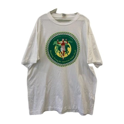 Vintage American Indian Community Gardening T-Shirt XL USA 100% Cotton White#206