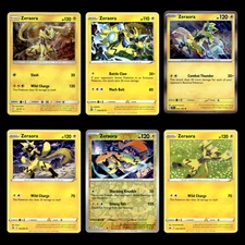 6x Zeraora Lot 52 Sun Moon Team Up Pokemon Cards Collection Set Deck Building