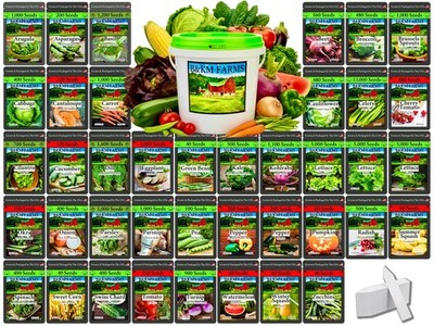 Heirloom Vegetable Seed Vault 40 Non GMO Varieties Food Security B&KM Farms
