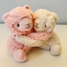 Warmies Hugs Microwavable Plush Pink Lamb White Sheep 8" Scented Cozy Heat Pack