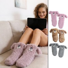 Fuzzy Socks 1 Pair Fluffy Cozy Soft Womens Girls Plush Warm House Floor Socks