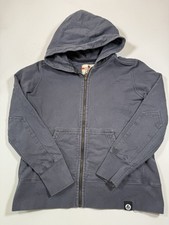 American Giant Hoodie Womens XL Blue Full Zip Sweatshirt Heavyweight Made In USA