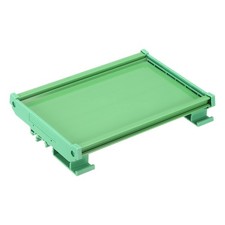 PCB DIN Rail Mount Carrier Circuit Board Mounting Holder 100x160mm Green