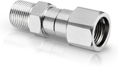 #ad Pressure Washer Swivel Fitting 3 8 NPT Male to Female Stainless Steel 5000 PSI $17.99