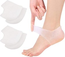 VivoFoot 2 Pairs Gel Heel Protectors, Silicone Heel Cups, Blister Prevention An