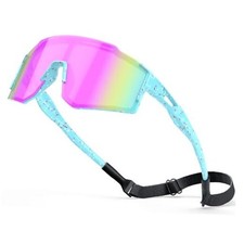 Kids Sunglasses,Youth Baseball Glasses for Boys Girls Age 6-14,Sports UV Pink