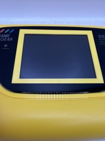 Yellow Sega Game Gear HGG-3210 Japan Recapped Tested Working Console - Read