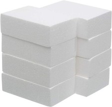 8 Pack Craft Foam Blocks 6x4x2in for Arts, Sculptures, Floral Projects