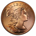 Photo of a 1796-P Large Cent from an eBay listing that sold on Jun 21, 2026