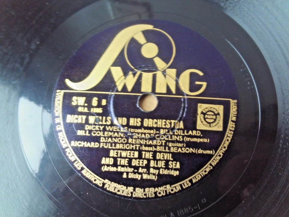 Django Reinhardt  78 tours  Dicky Wells and his orchestra tbe  JAZZ - Photo 2/4