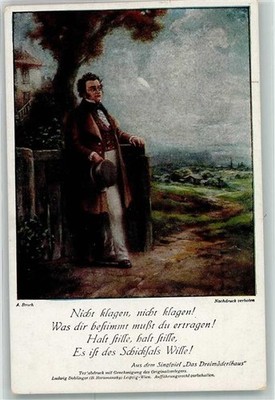 39438872 - signed Broch A. Do not complain do not complain The Dreimaederlhaus Colourful
